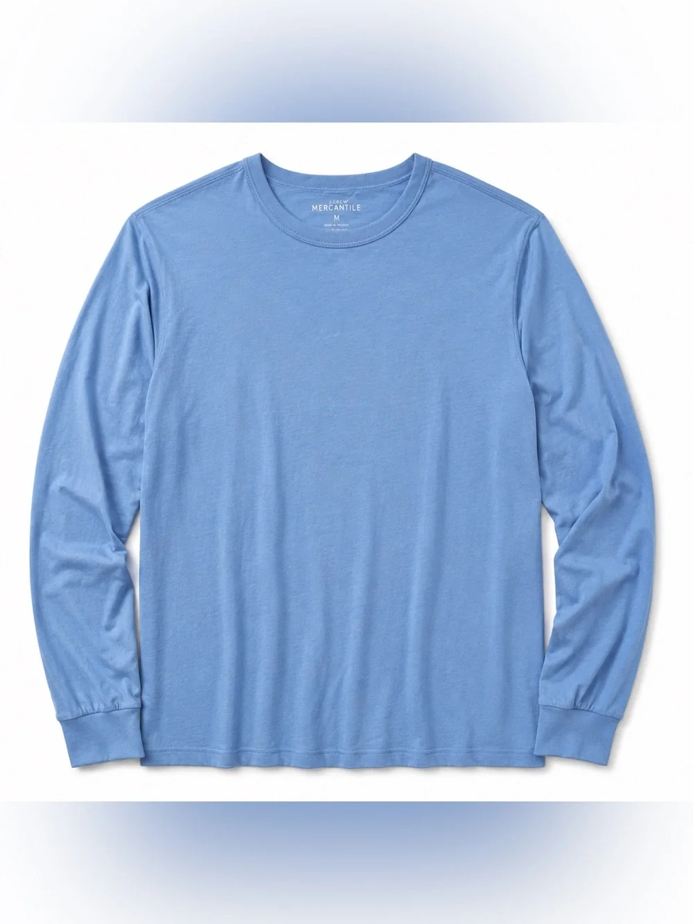 J.Crew Mercantile Blue Long Sleeve Crewneck T-Shirt Men's Medium